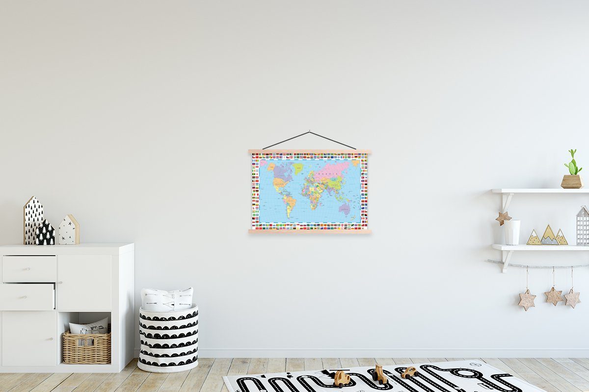 MuchoWow Poster Welt - Karte - günstig online kaufen