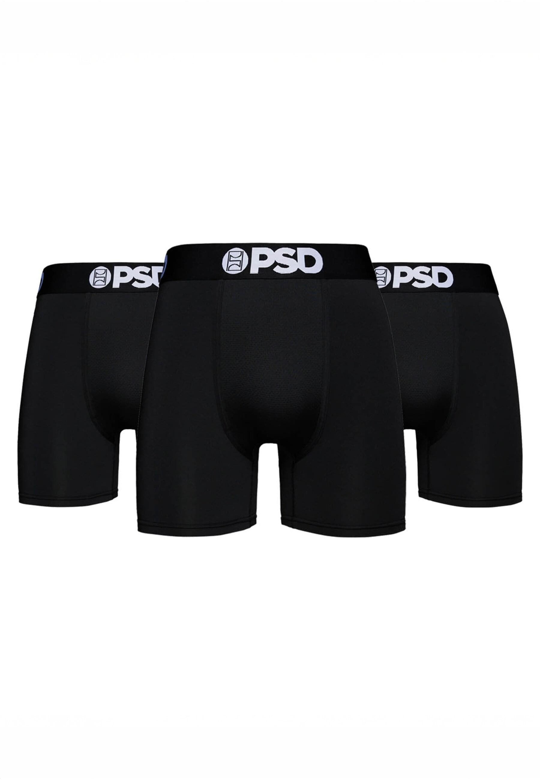 PSD Boxershorts PSD SOLIDS BLK 5I 3PK (1-St)