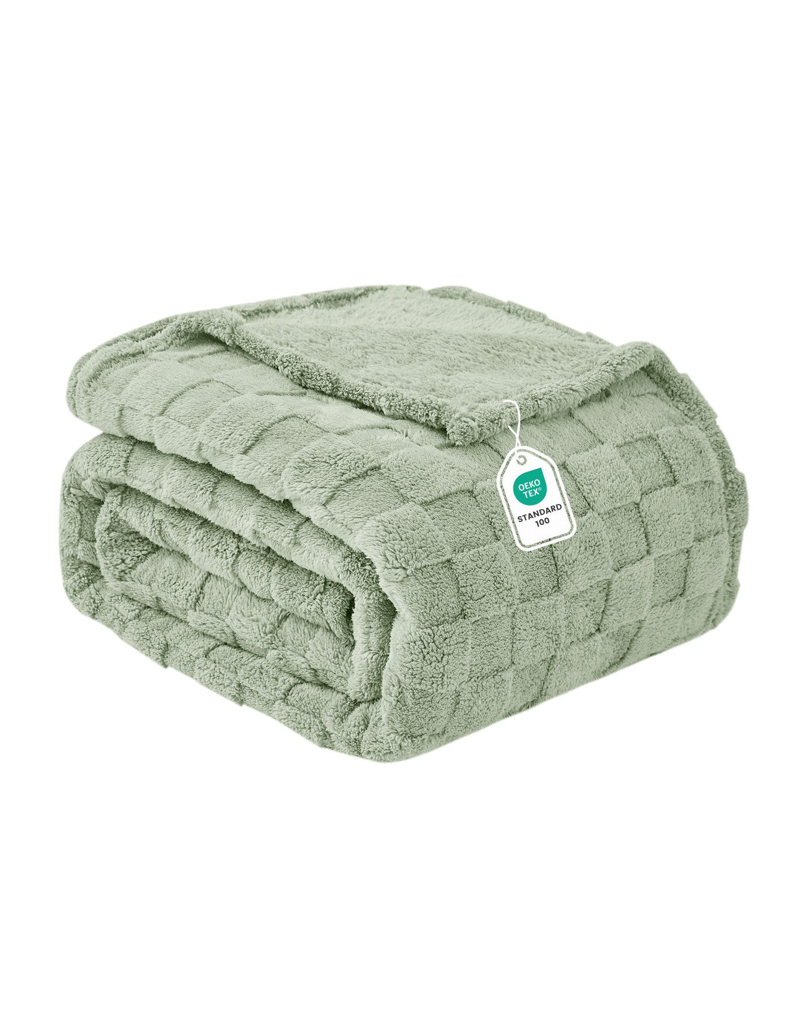 Good Nite Tagesdecke Gemütliche Fleecedecke - flauschig & kariert für alle Jahreszeiten, Flauschig, Weich, Bequem, Leicht