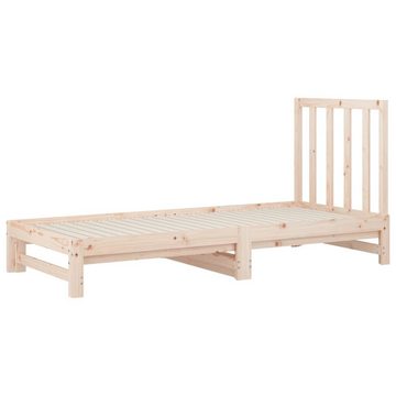 vidaXL Bett Tagesbett Ausziehbar 2x(90x200) cm Massivholz Kiefer