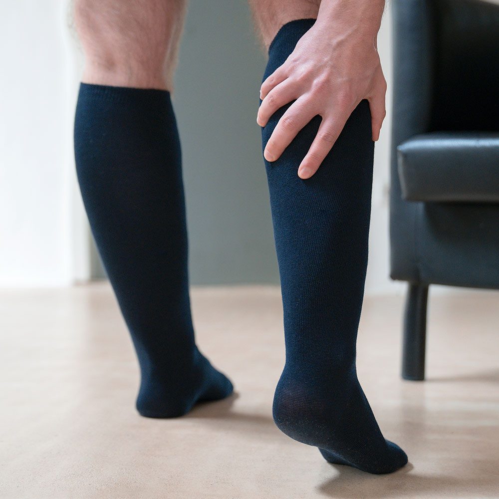 bionmove Stützkniestrümpfe Funktionskniestrumpf mit Extradehnung highflex XXL