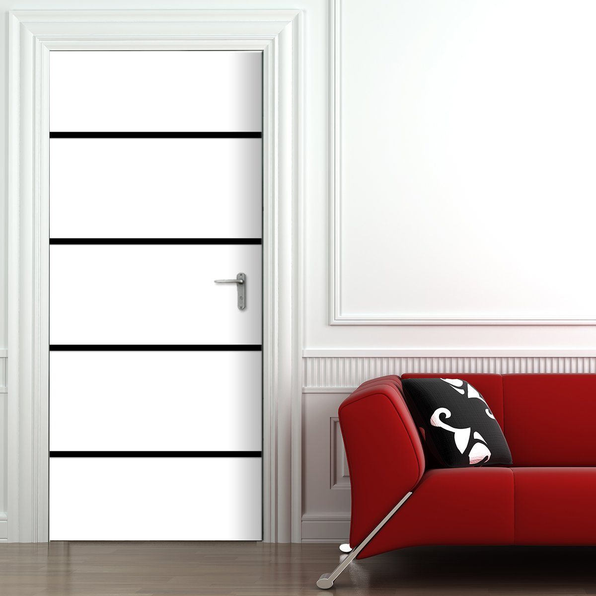 Stickerprofis Türtapete TUER MIT STREIFEN, Premiumklasse, selbstklebend günstig online kaufen