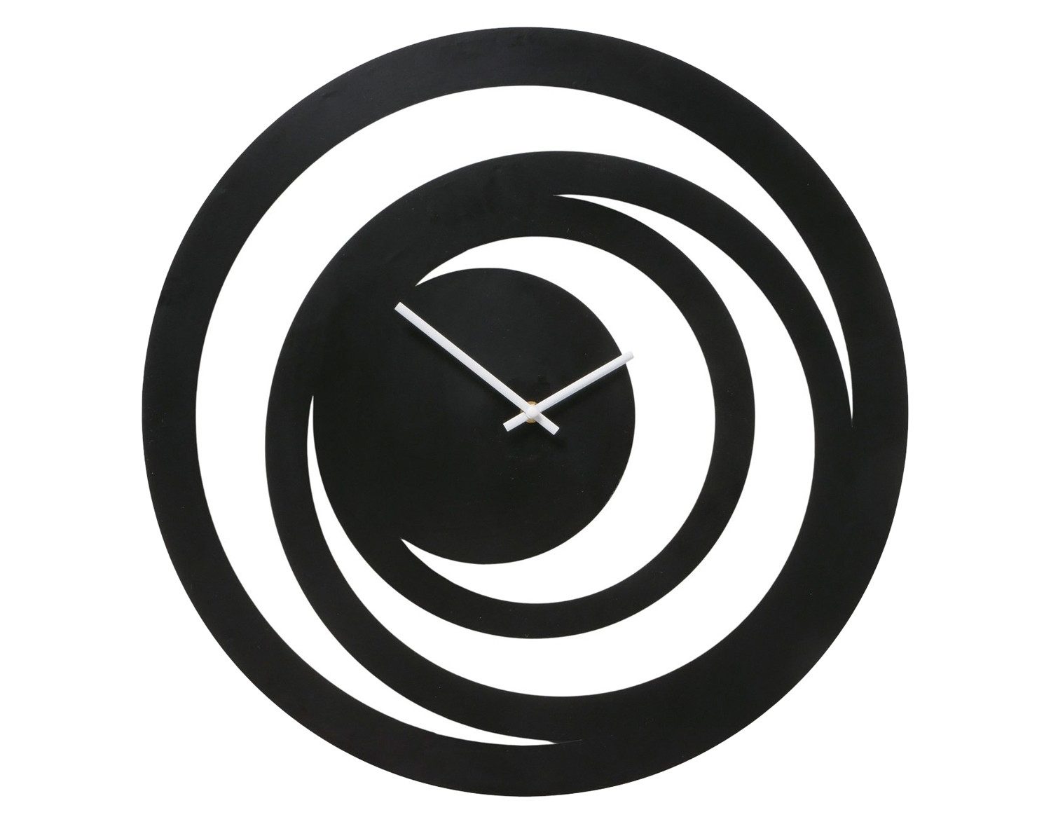 BOLTZE GRUPPE GmbH Wanduhr NELLO, Ø 50 cm, Schwarz, Metall, Batteriebetrieb günstig online kaufen