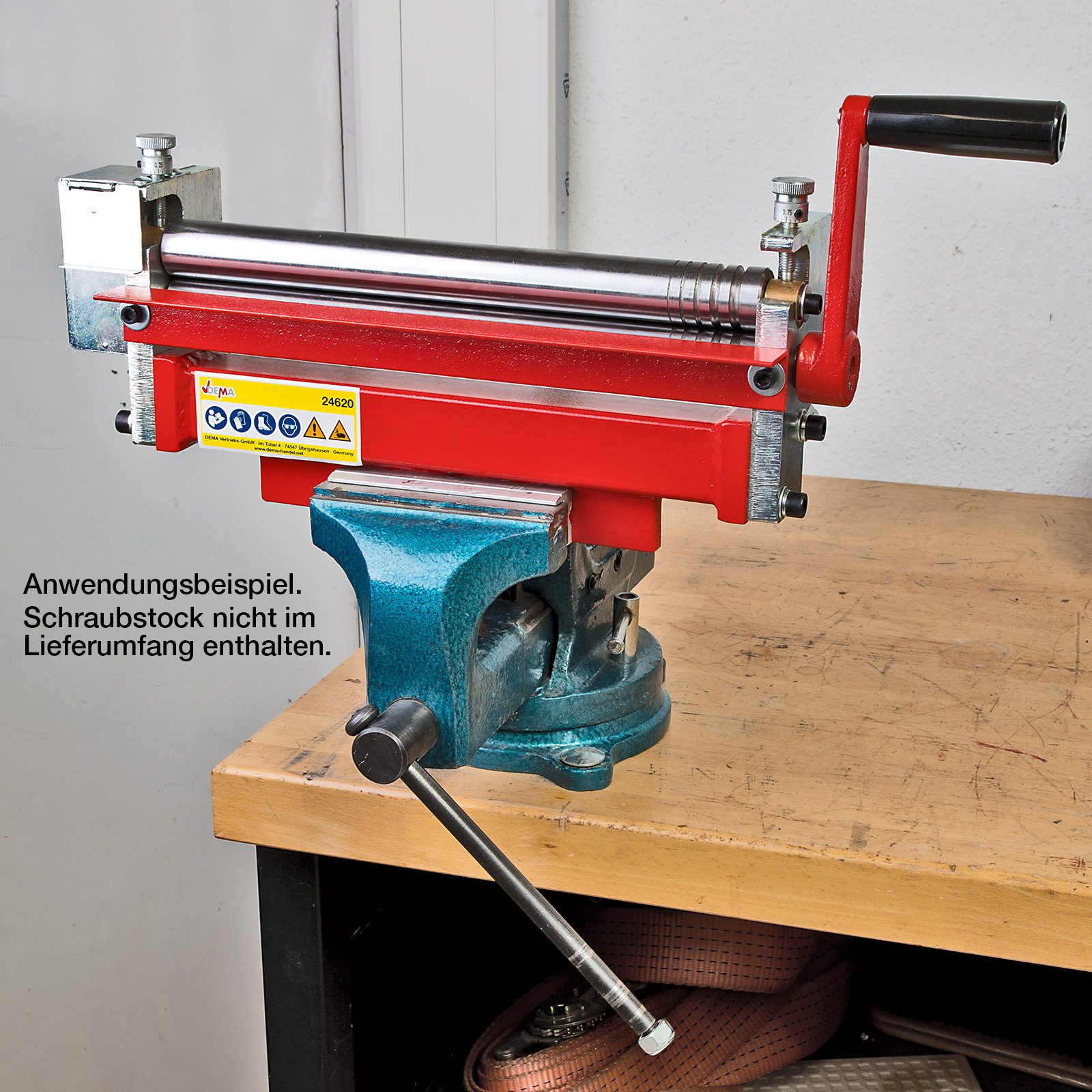 DEMA Biegewelle 3-Walzen Rundbiegemaschine DRB300, 50 cm lang