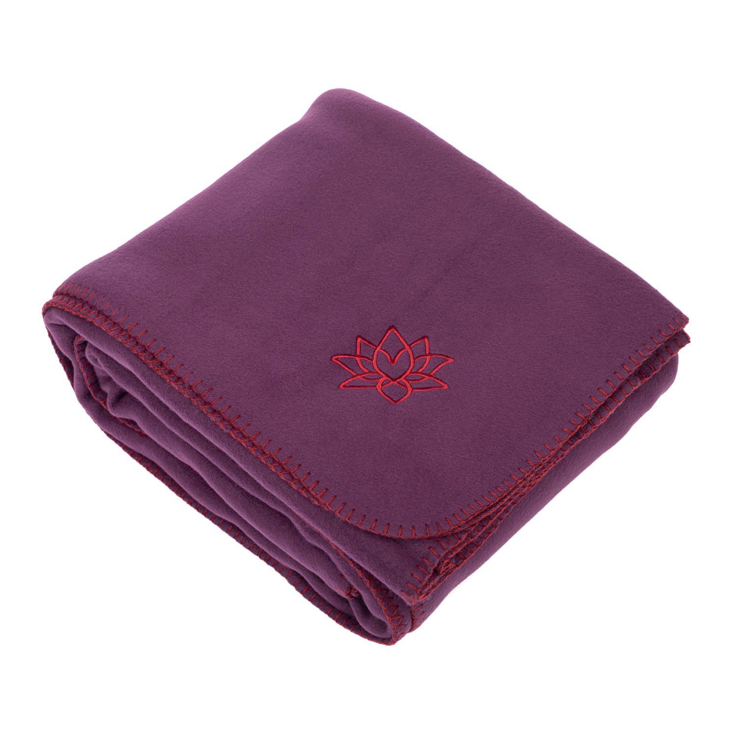 Wohndecke Yogadecke ASANA BLANKET dunkel aubergine, günstig online kaufen