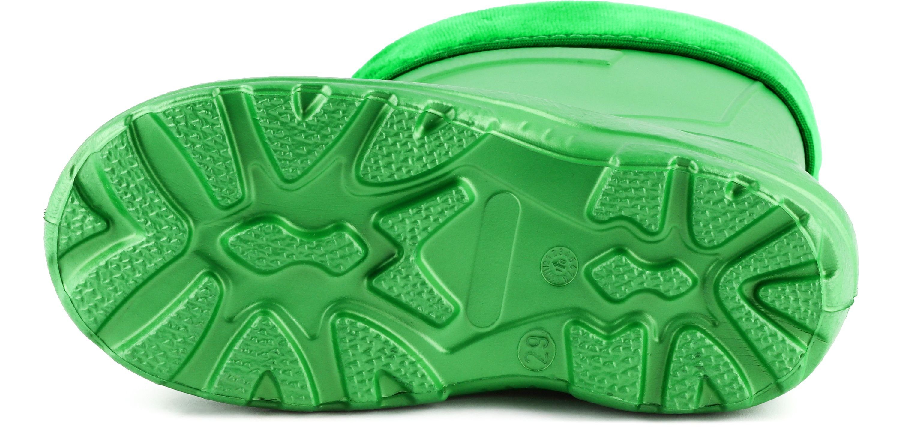 Gummistiefel Ladeheid Thermo gefüttert Smaragdgrün Regenstiefel Kinder EVA KL050 Gummistiefel