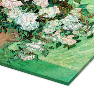 Posterlounge Acrylglasbild Vincent van Gogh, Rosen, Wohnzimmer Malerei