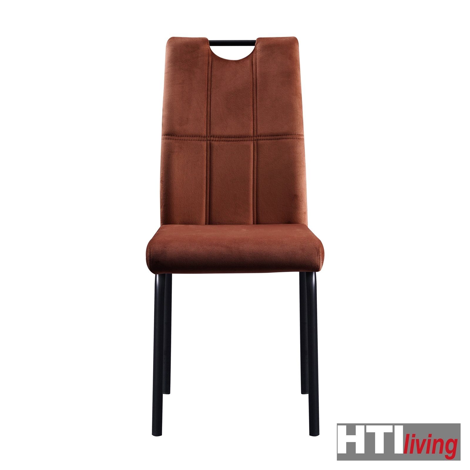 Samt Esszimmerstuhl 4 St), (Set, Denton HTI-Living Braun Stuhl Velvet Esszimmerstuhl 4er-Set