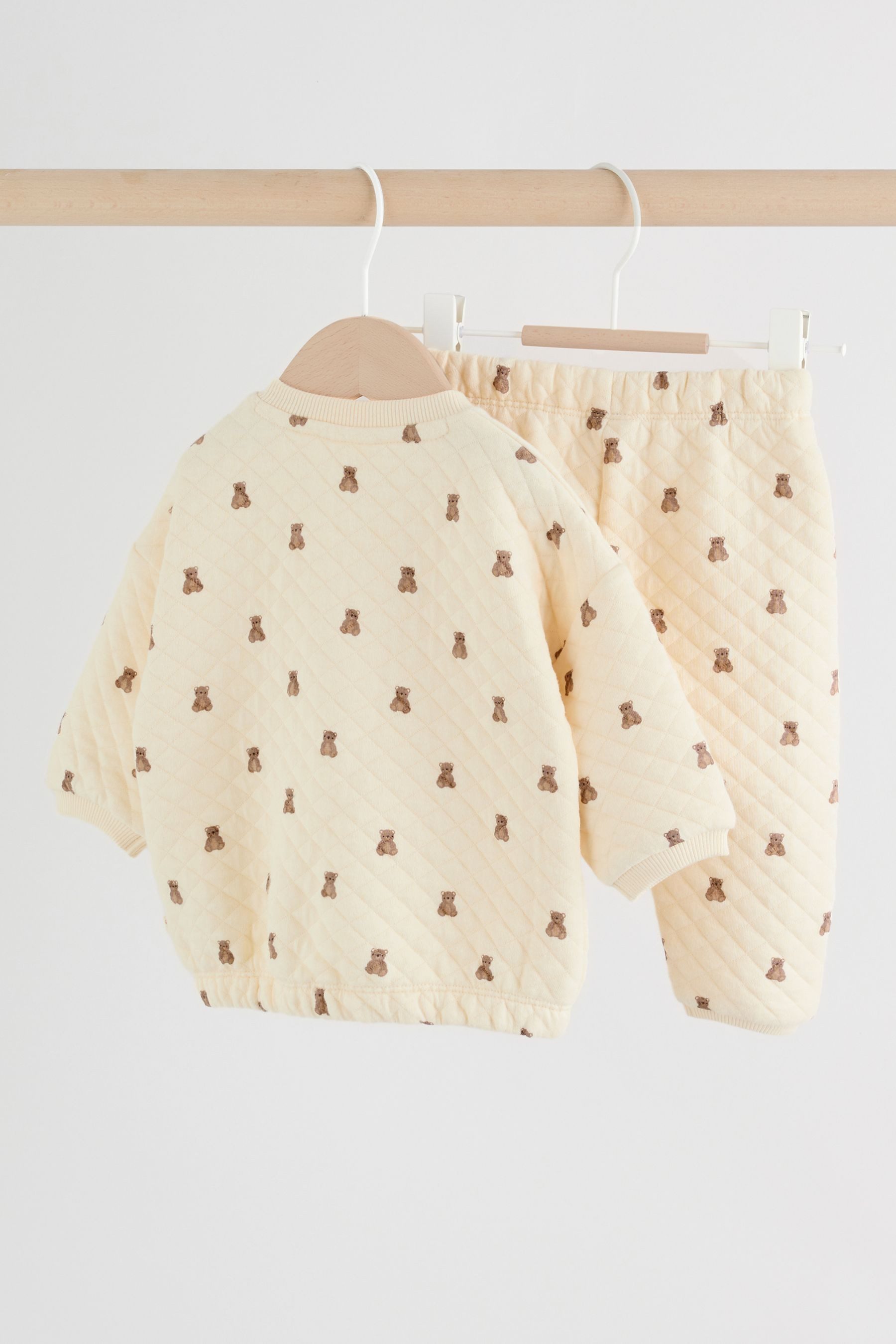 Next Baby Sweat Suit: Sweatshirt and Jogging Pants with Quilting (2-piece set)