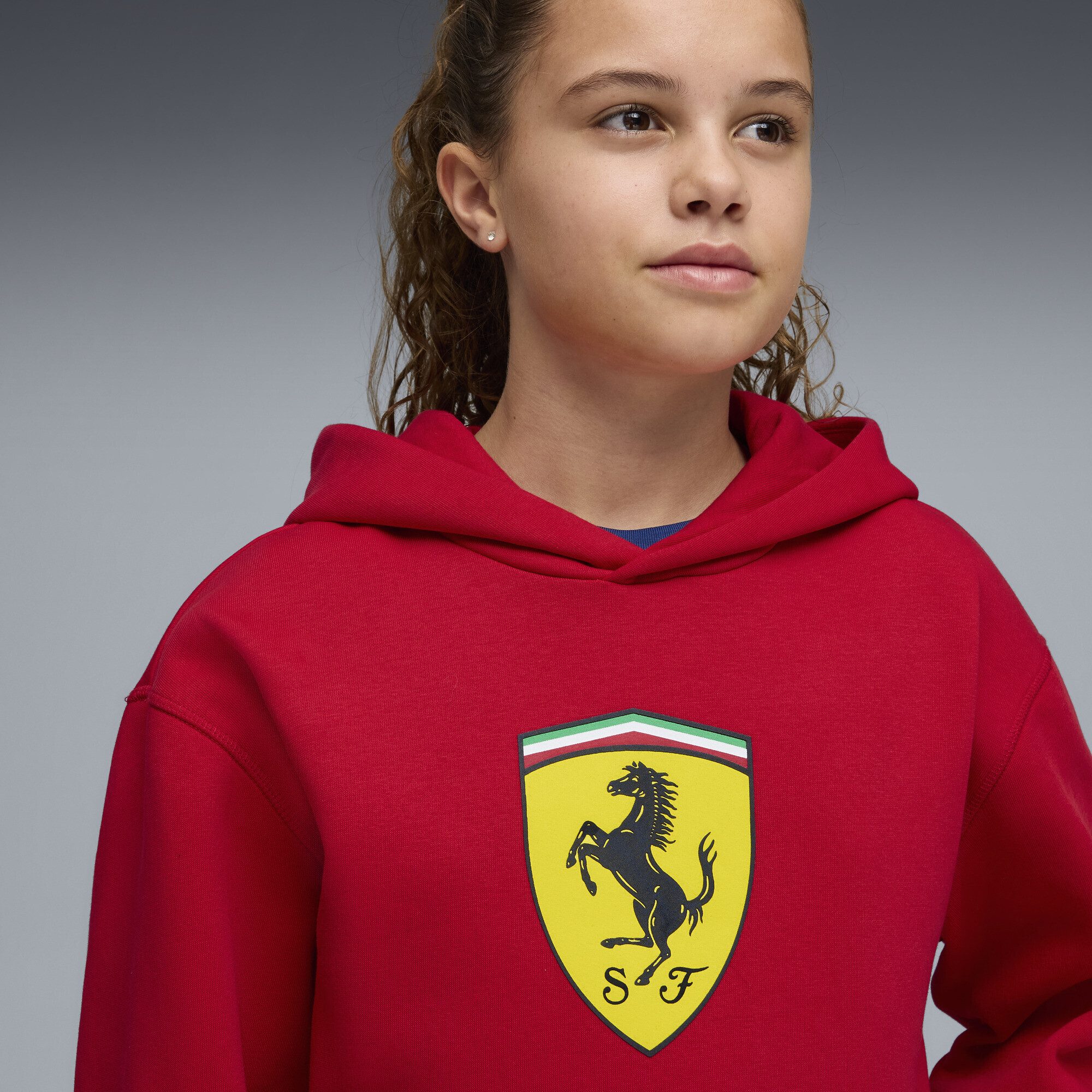 PUMA Kapuzenpullover Scuderia Ferrari Coloured Shield Hoodie Jugendliche