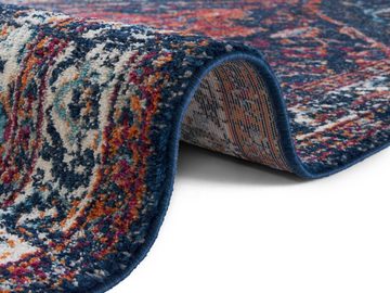 Teppich Azrow, NOURISTAN, rechteckig, Höhe: 10 mm, Kurzflor, Orient Optik, Used Look, kräftige Farben