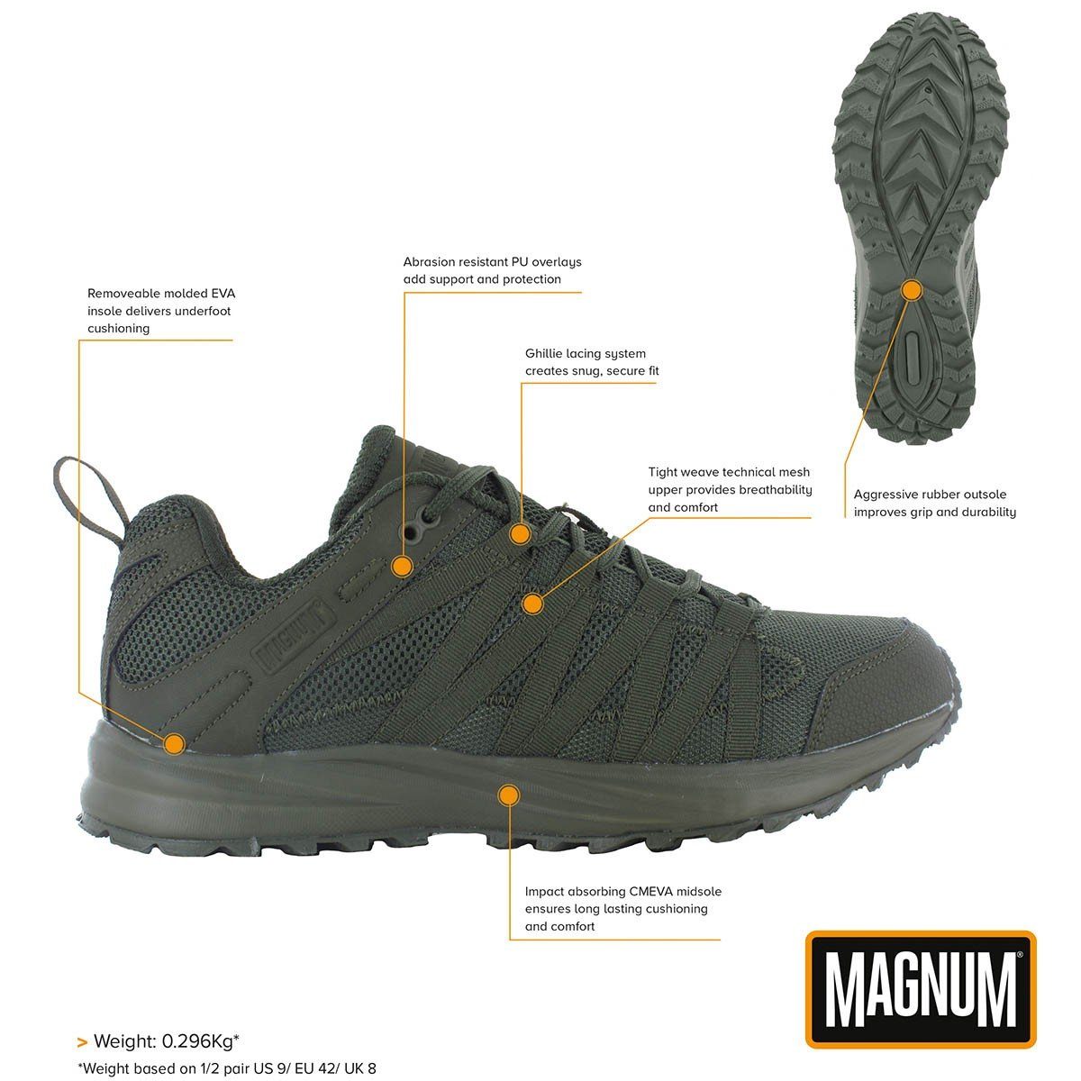 Magnum Outdoorschuhe oliv MAGNUM Storm Trail Lite Outdoorschuh günstig online kaufen
