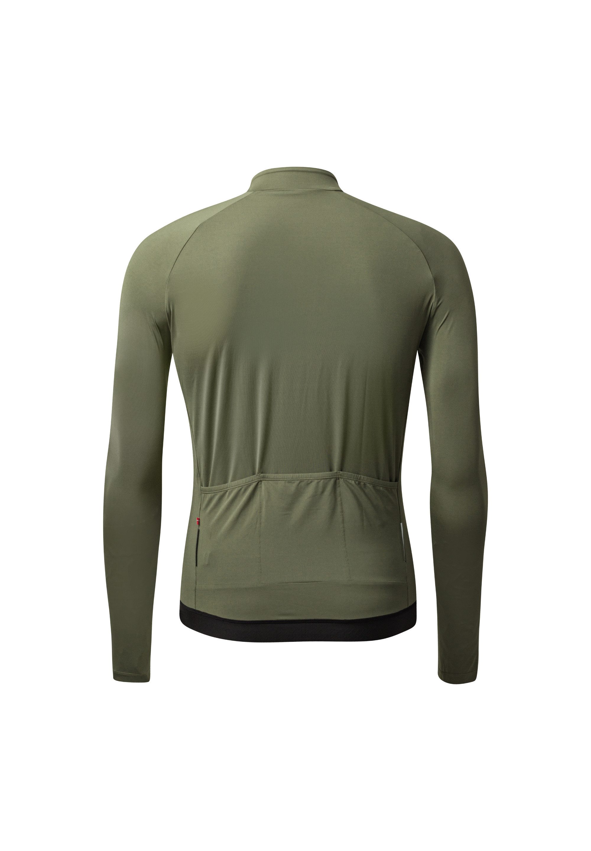 DANISH ENDURANCE Langarmshirt Aero LS Cycling Jersey Langarm Radtrikot mit Reißverschluss & Taschen, Schnelltrocknend