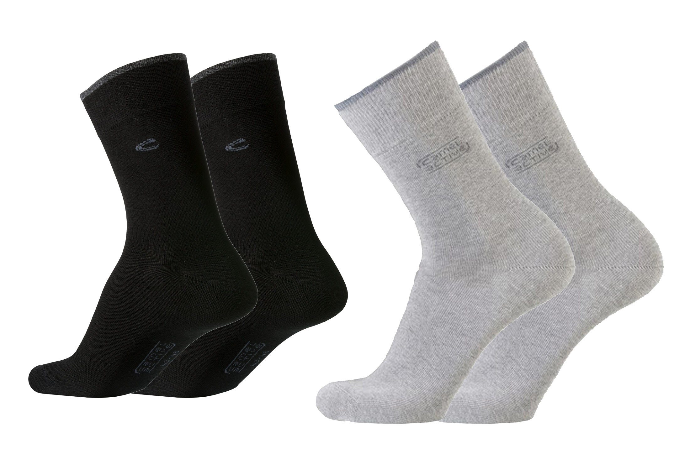 Socken camel active Herren Socken 4er Pack uni basic Freizeit