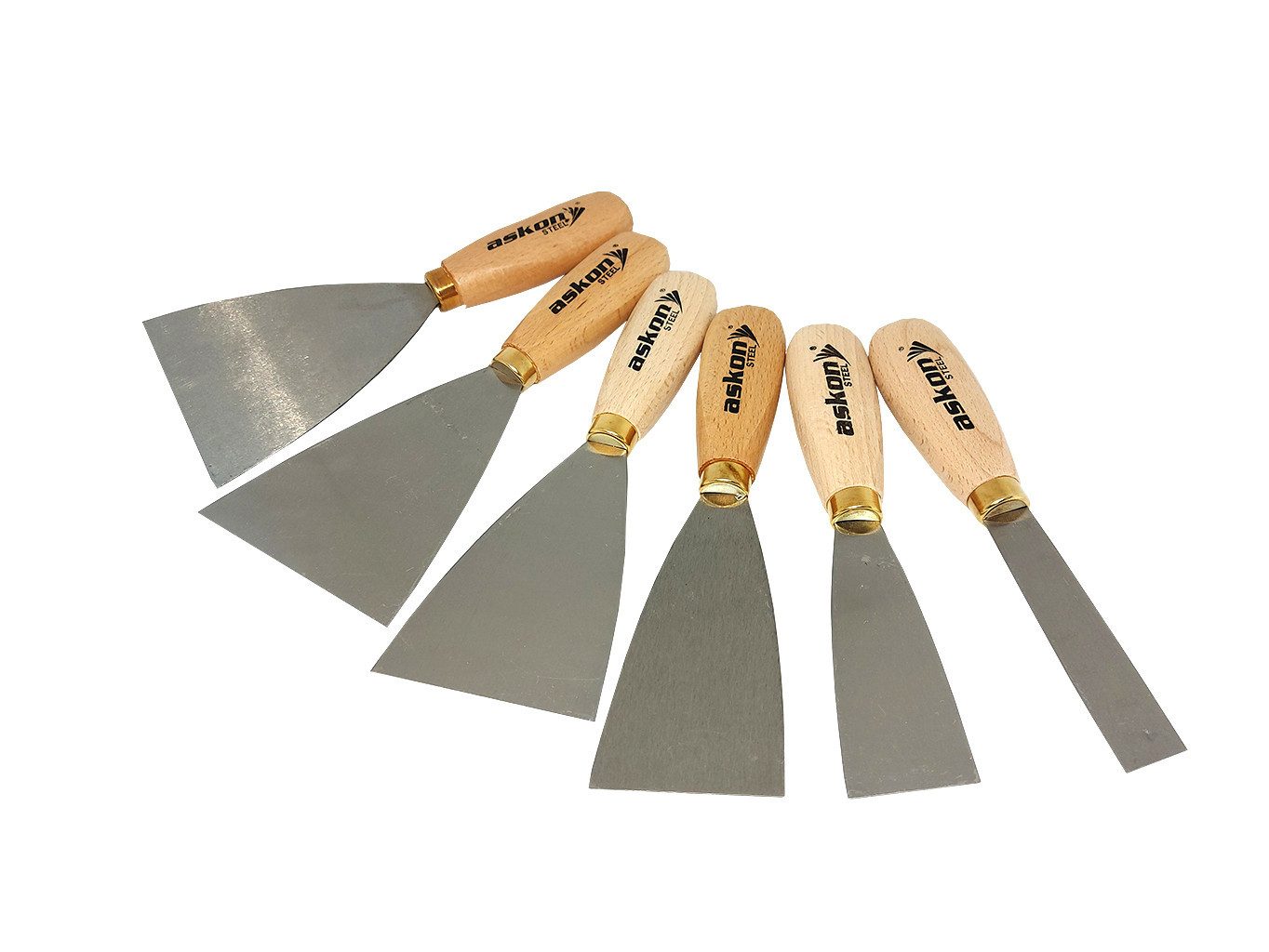 ASKON Malerspachtel gehärtet (Set, 6-St) 20 bis 120 mm