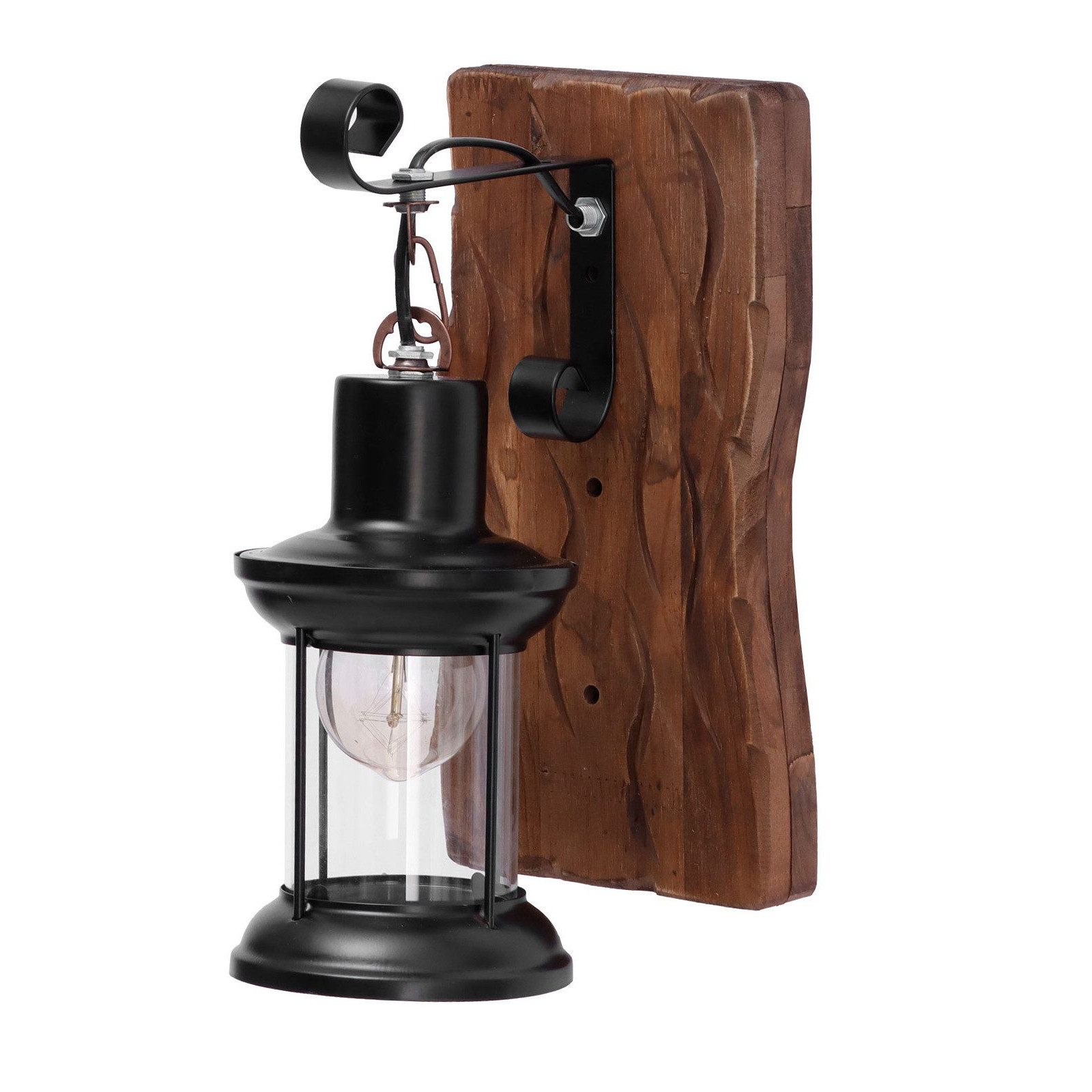 BlingBin Wandleuchte Holz Retro Wandlampe Nostalgische günstig online kaufen