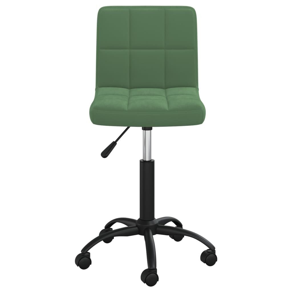vidaXL Bürostuhl Bürostuhl Drehbar Dunkelgrün Samt günstig online kaufen