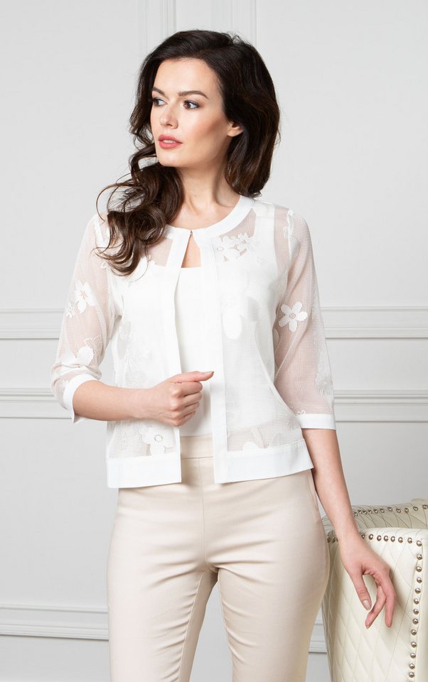 Blusenjacke weiss Clearance