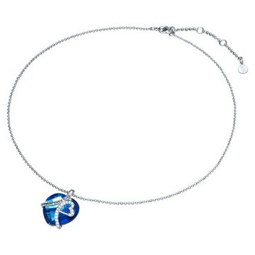 Rafaela Donata Collier »Halskette mit Herz-Anhänger«, mit Zirkonia in blau