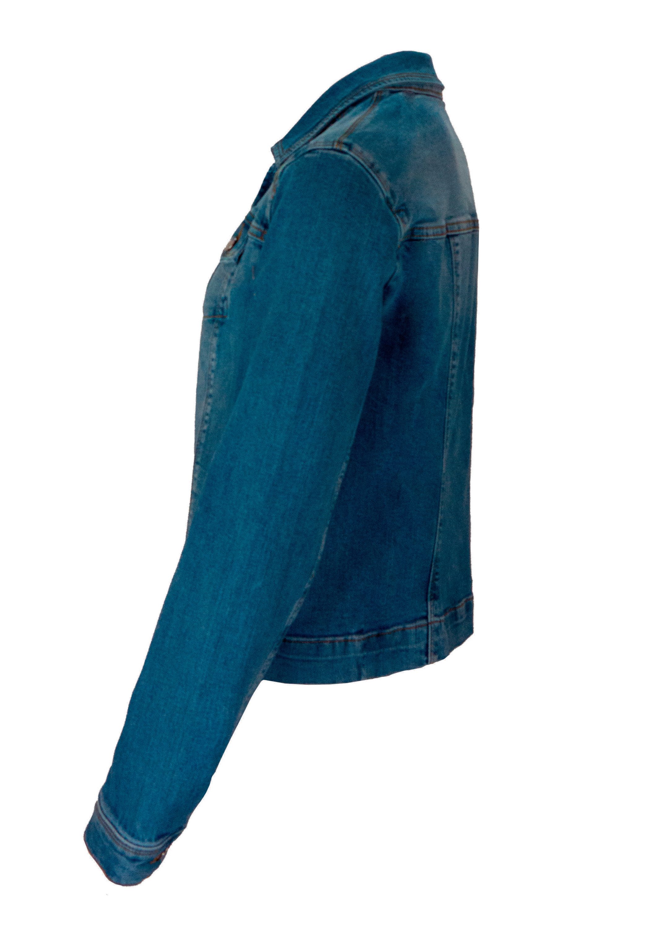 bianca Jeansjacke TATJA aus elastischem blue Denim in coolem Look