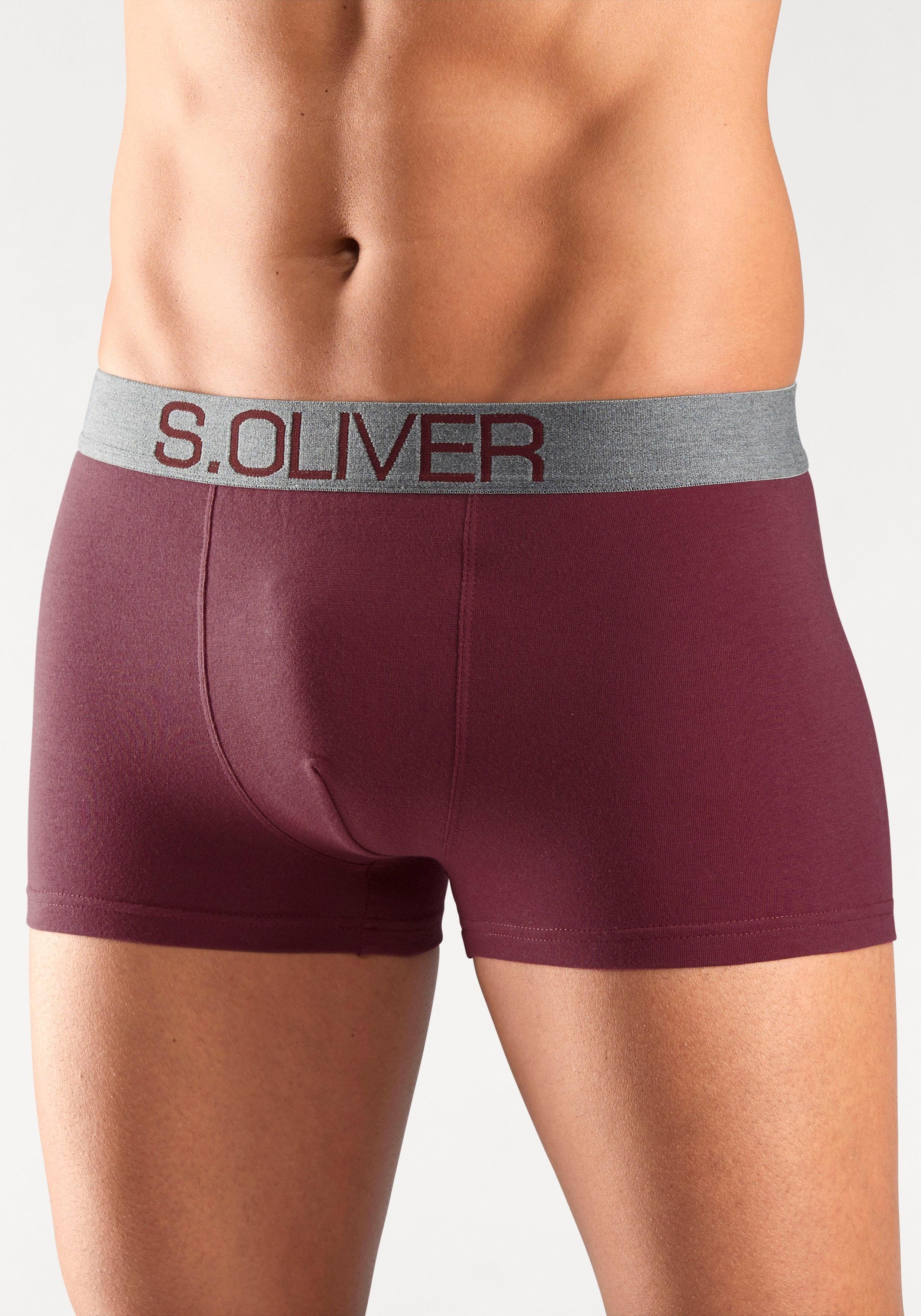 s.Oliver Boxer Boxershorts für Herren (Packung, 4-St) mit kontrastfarbenem günstig online kaufen