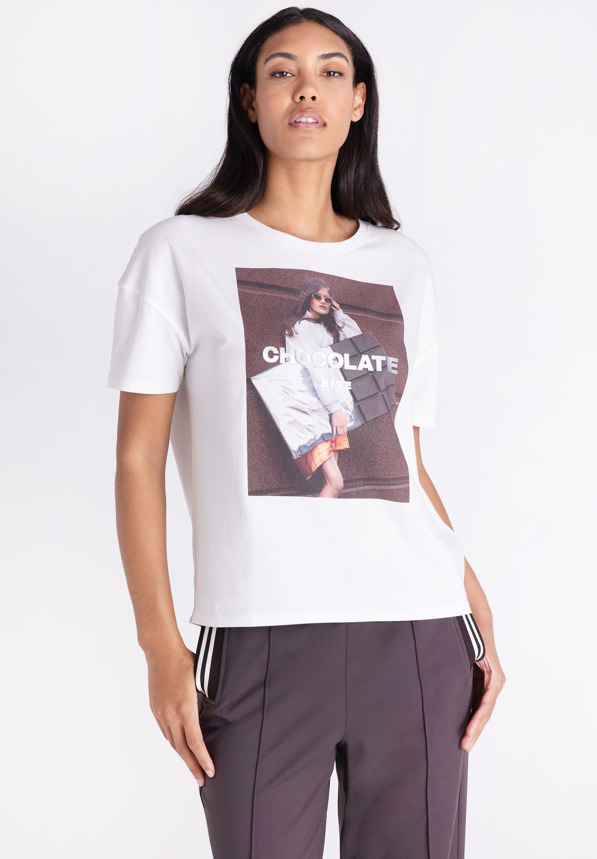 TUZZI T-Shirt mit überschnittenen Schultern
