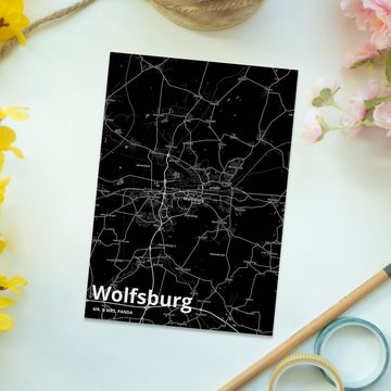 Mr. & Mrs. Panda Postkarte Wolfsburg - Geschenk, Karte, Ansichtskarte, Stadt Dorf Karte Landkart
