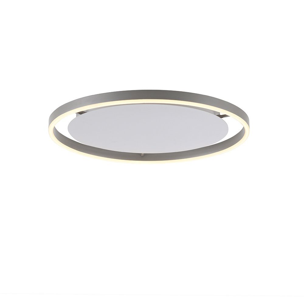 SellTec LED Deckenleuchte LED Deckenlampe rund SITU, Dimmfunktion über vorhandenen Wandschalter, 1xLED-Board/18.00Watt, Warmweiß, Lichtfarbe warmweiß, dimmbar per Wandschalter, Alu