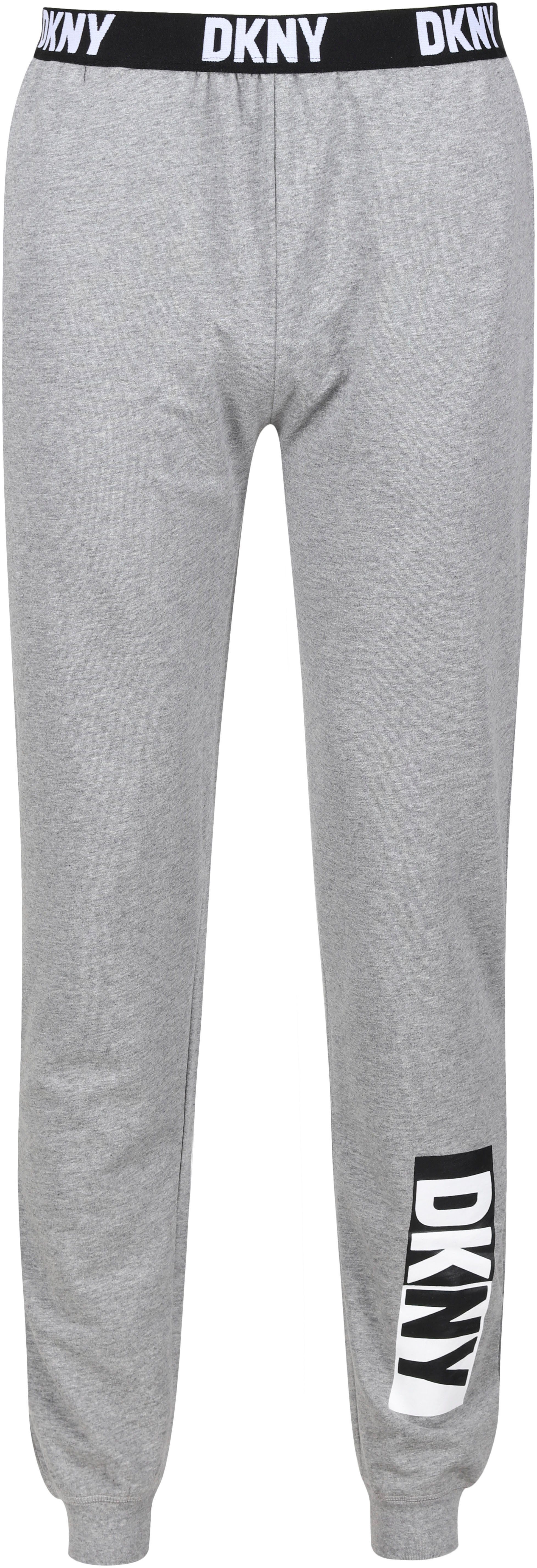 mit DKNY grey Logo-Bündchen elastischem Loungepants