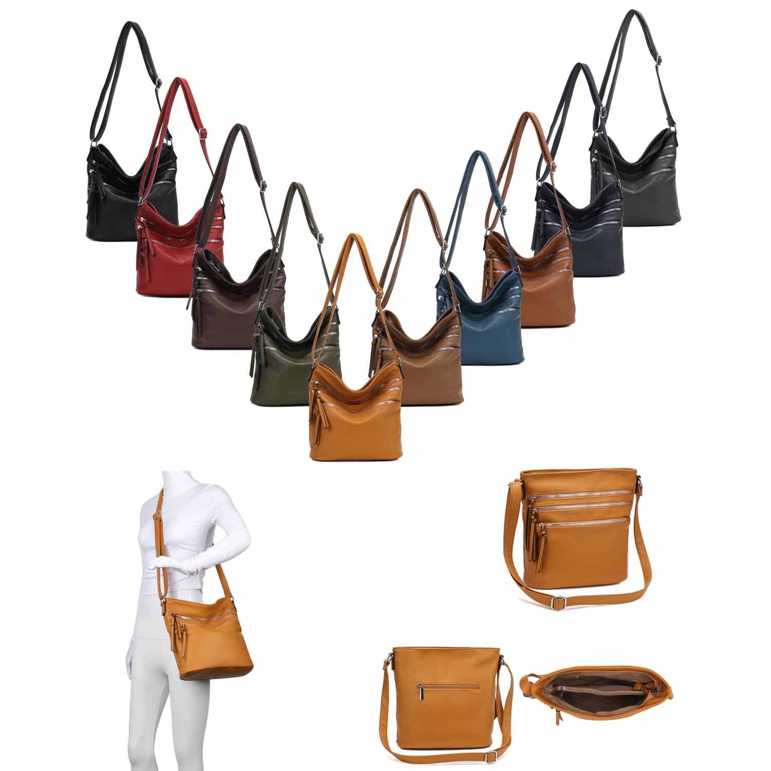 ITALYSHOP24 Schultertasche Damen Hand-Tasche XL Shopper günstig online kaufen