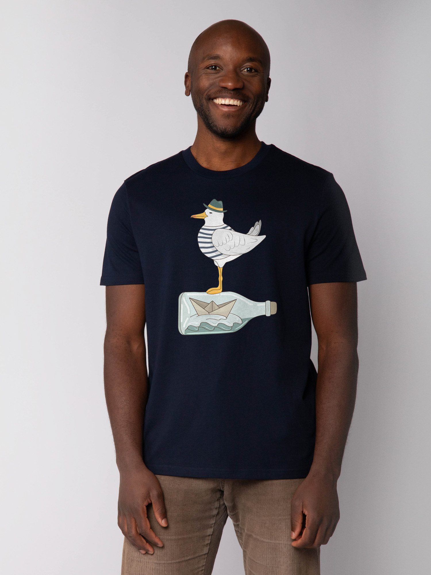 wat? Apparel T-Shirt Möwe mit Hut günstig online kaufen