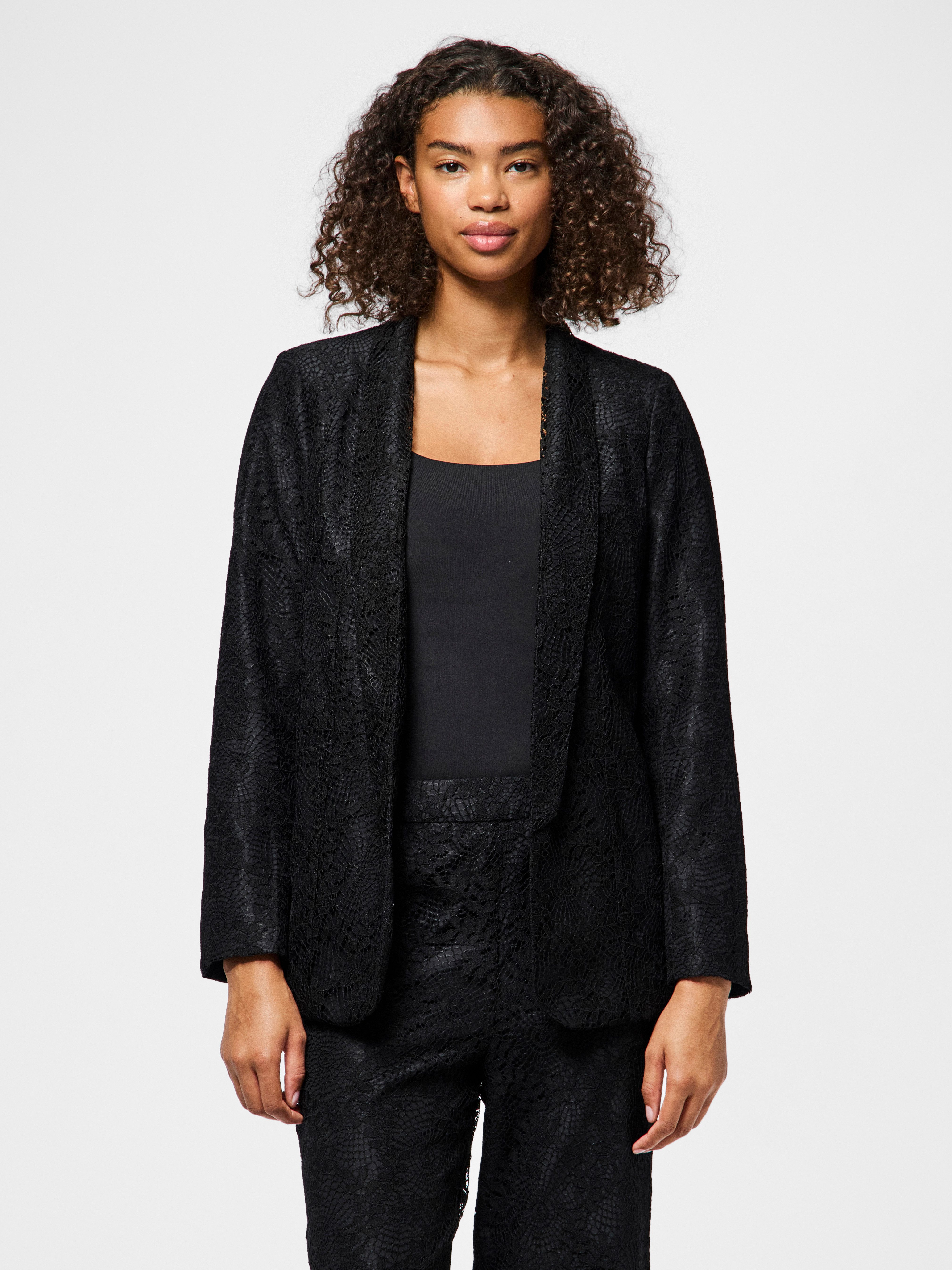 pieces Longblazer PCBOSULLA LACE BLAZER aus günstig online kaufen