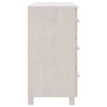 möbelando Kommode Trier (B/H/T 90 x 80 x 40 cm), aus Kiefer in Weiß mit 3 Schubladen und einer Tür