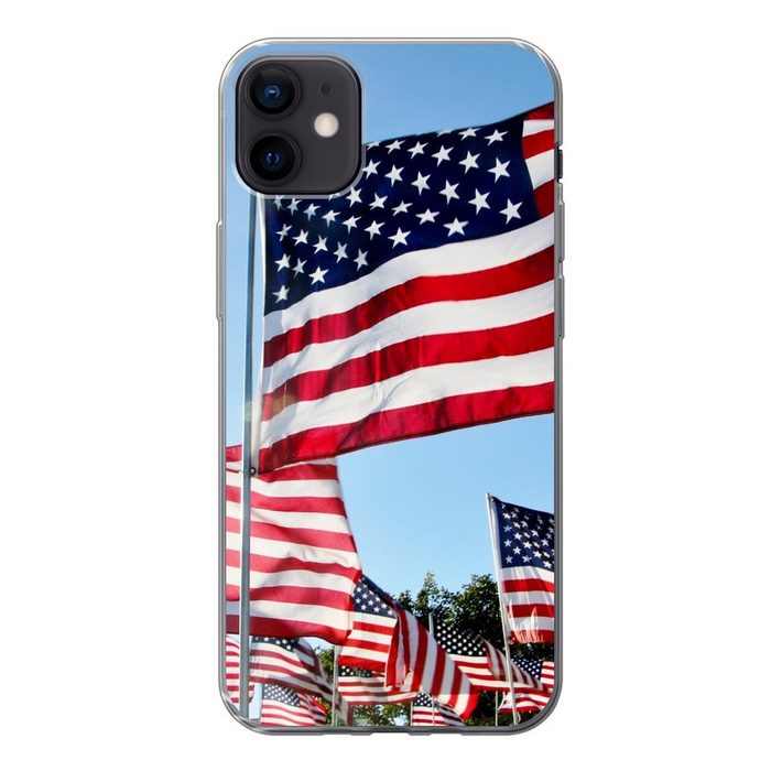 MuchoWow Handyhülle Flaggen der Vereinigten Staaten Handyhülle Apple iPhone 12 Mini Smartphone-Bumper Print Handy