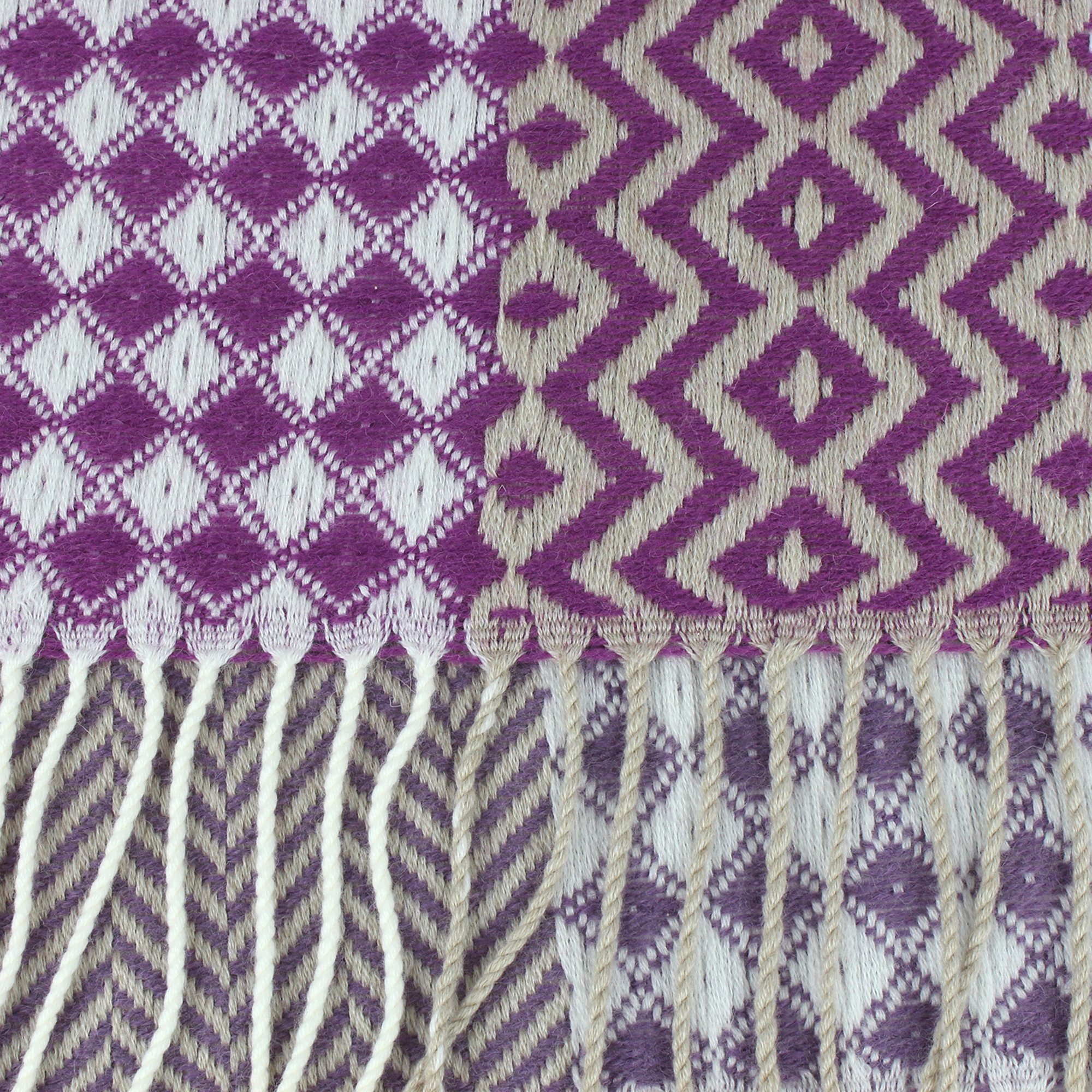 ZEBRO Modeschal Schal violett "Marfisia", Exclusives Design