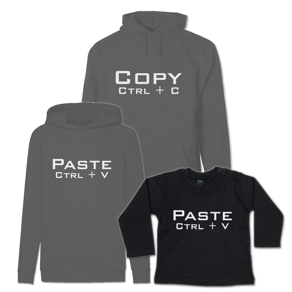 G-graphics Kapuzenpullover Copy & Paste (Familienset, Einzelteile zum selbst zusammenstellen) Kinder & Erwachsenen-Hoodie & Baby Sweater
