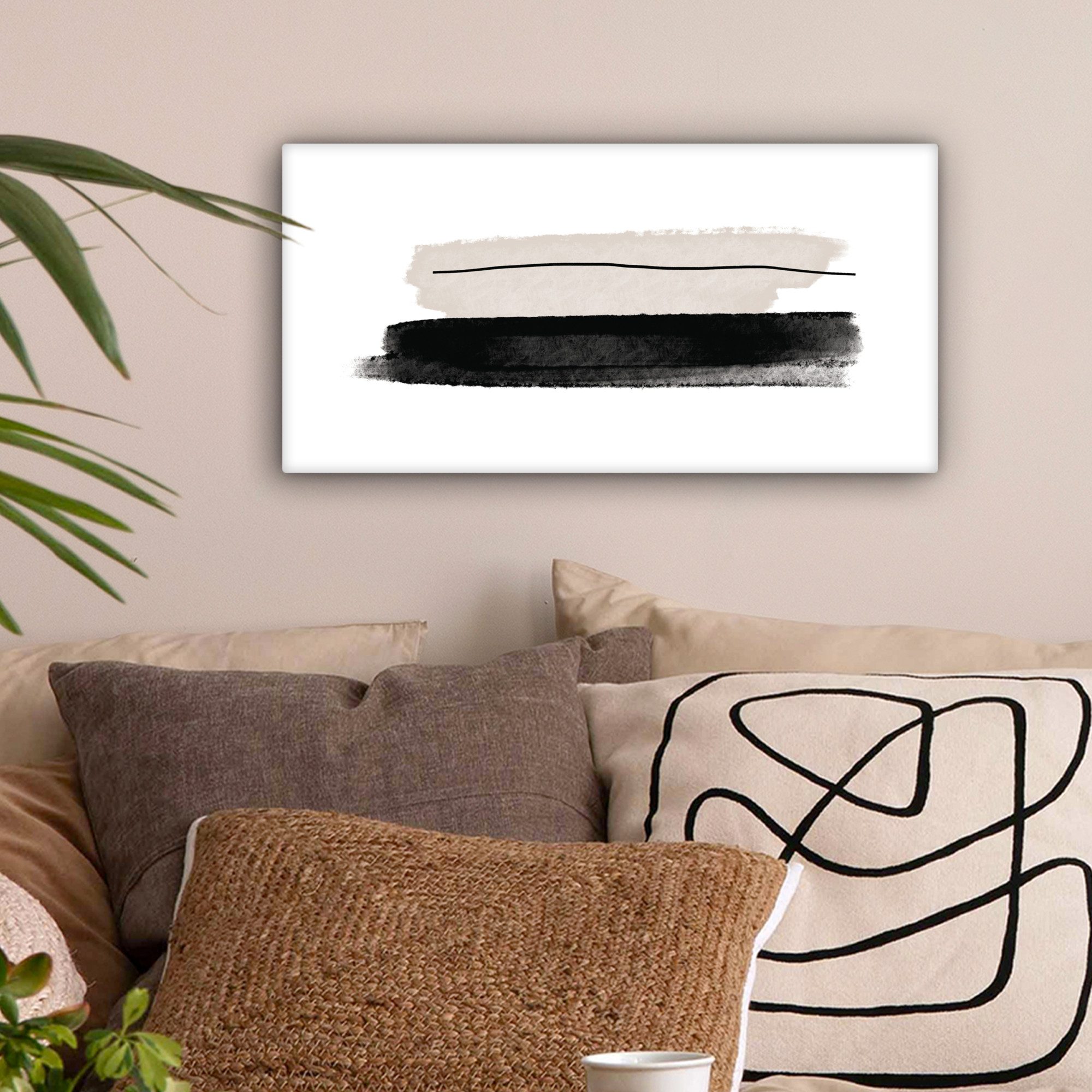OneMillionCanvasses® Leinwandbild Panorama Abstrakt - Linien günstig online kaufen