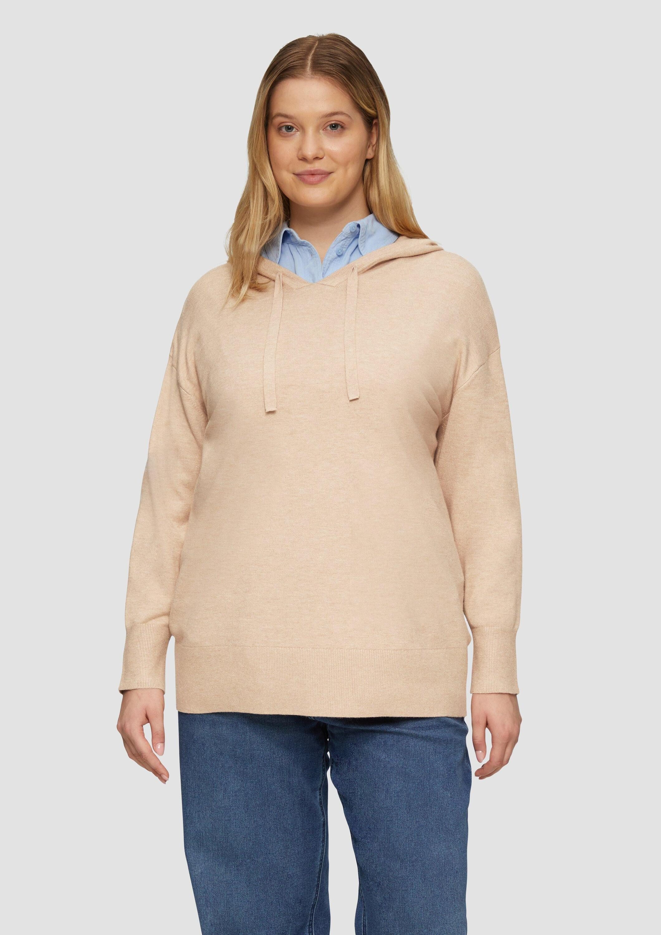 s.Oliver Longpullover Strickpullover Strickpullover aus Viskosemix günstig online kaufen