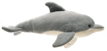 Uni-Toys Kuscheltier Großer Tümmler, Delfin - 28 cm (Länge) - Plüsch-Delphin - Plüschtier, zu 100 % recyceltes Füllmaterial