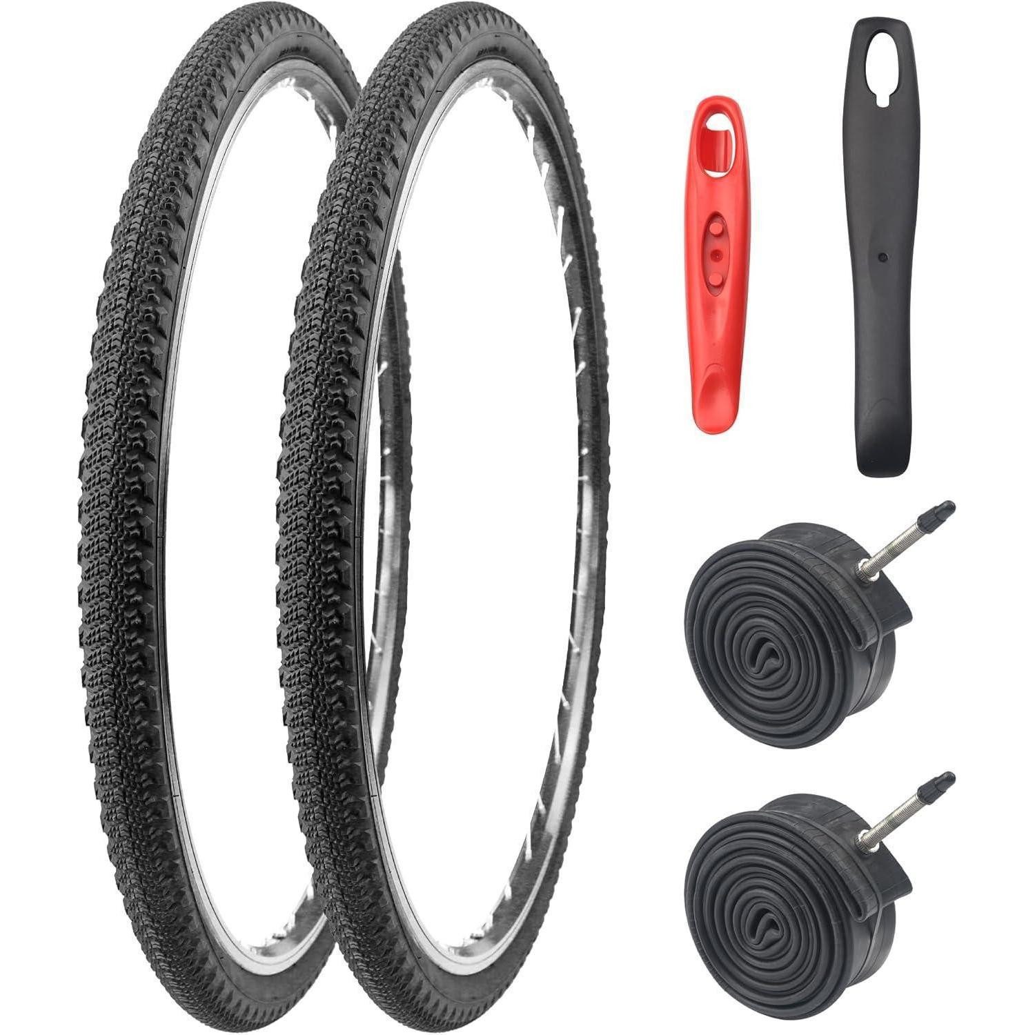 LuxusKollektion Fahrradreifen 2er-Pack 700x42C Fahrradreifen Mantel mit Schläuche ETRTO 44-622