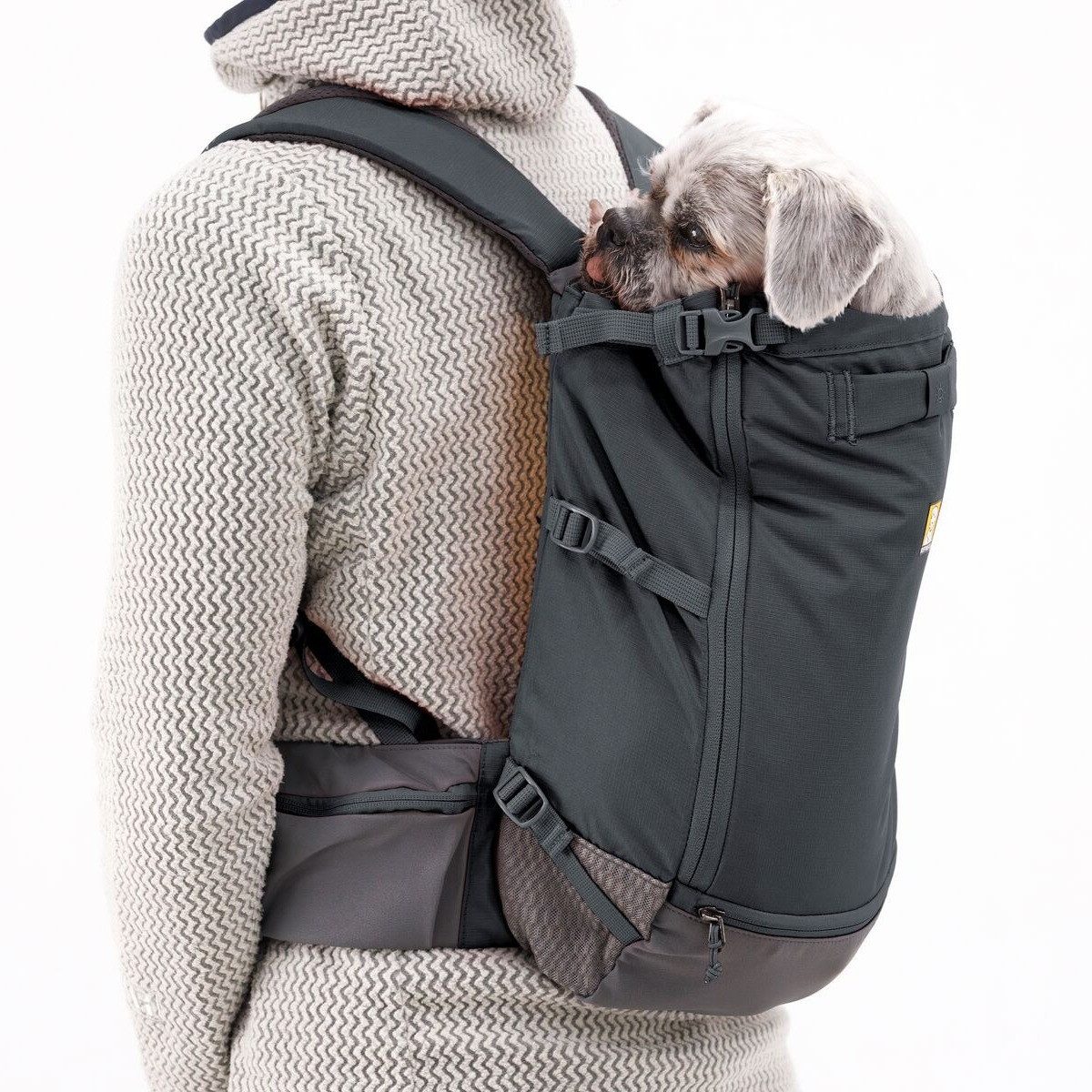 Ruffwear Tiertransporttasche Hunderucksack Hitch Hiker Dog Backpack Carrier Basalt Gray