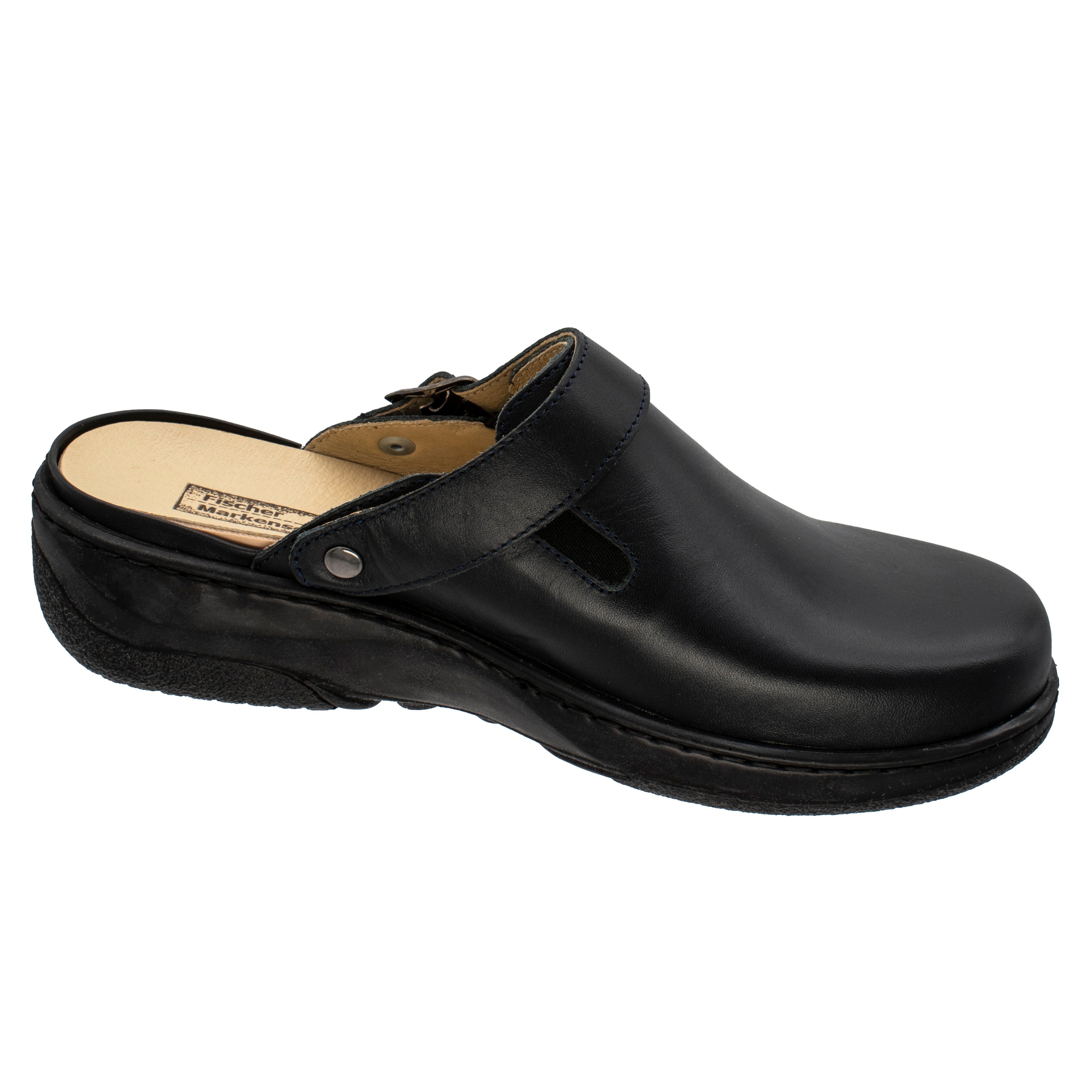 Fischer-Markenschuh Nancy Pantolette aus Nappaleder, Weite G, Ledereinlegesohle herausnehmbar