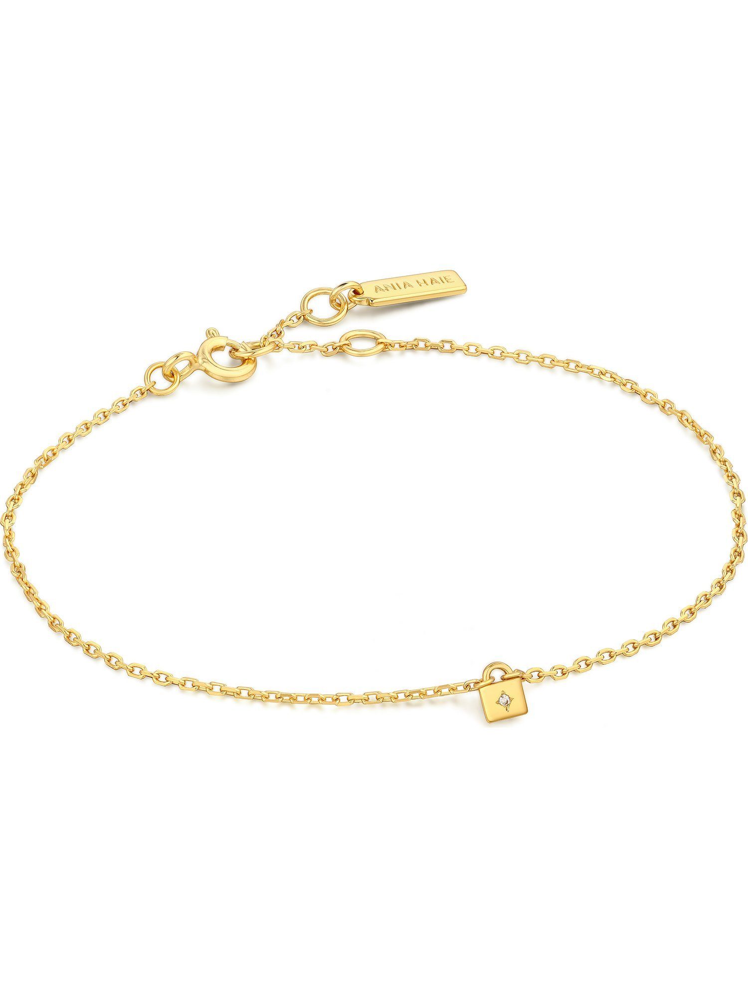 Ania Haie Armband Ania Haie Damen-Armband 925er Silber Zirkonia, trendig gold