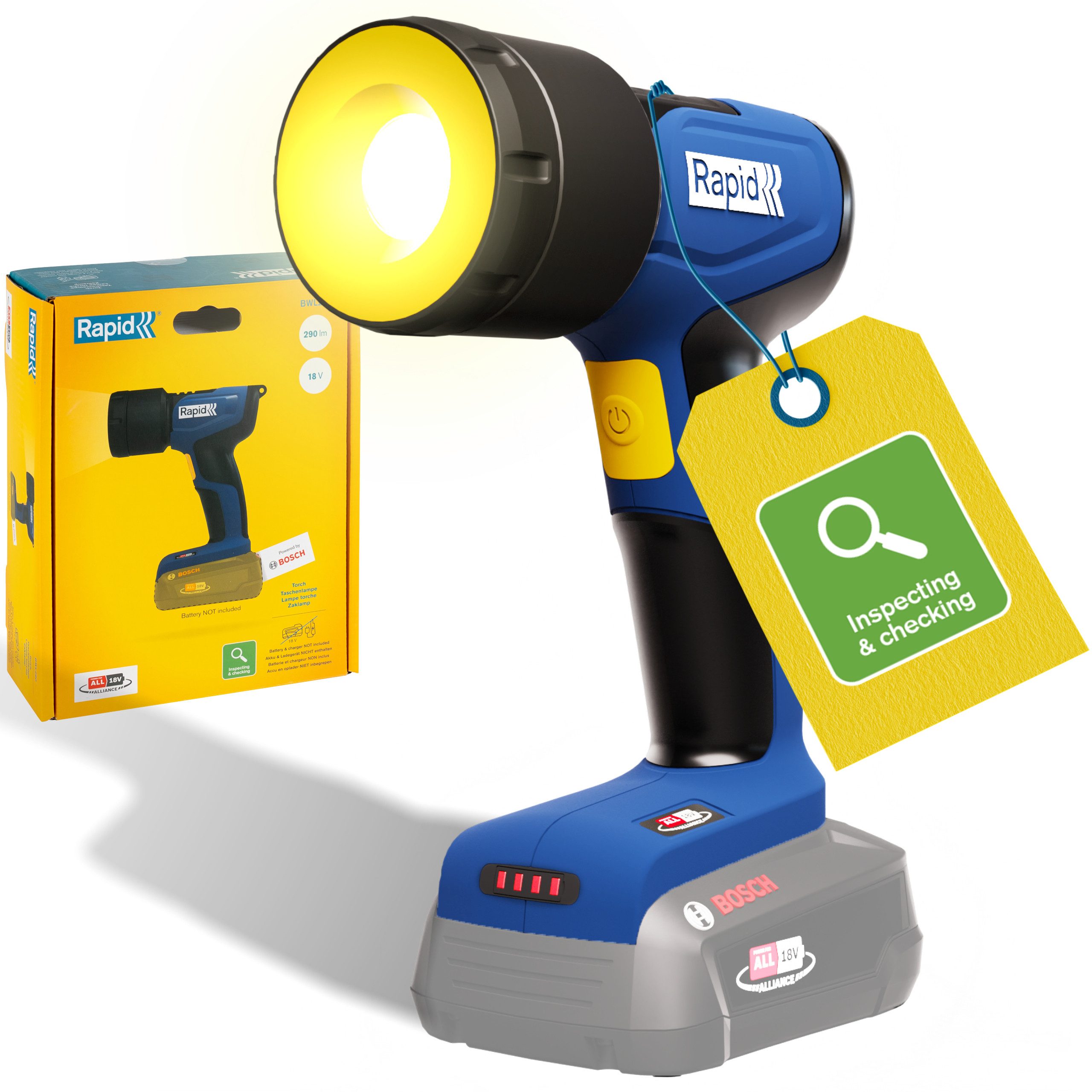 Rapid Arbeitslicht BWL290 Akku-Arbeitsleuchte LED Lampe 18v POWER FOR ALL 5001752