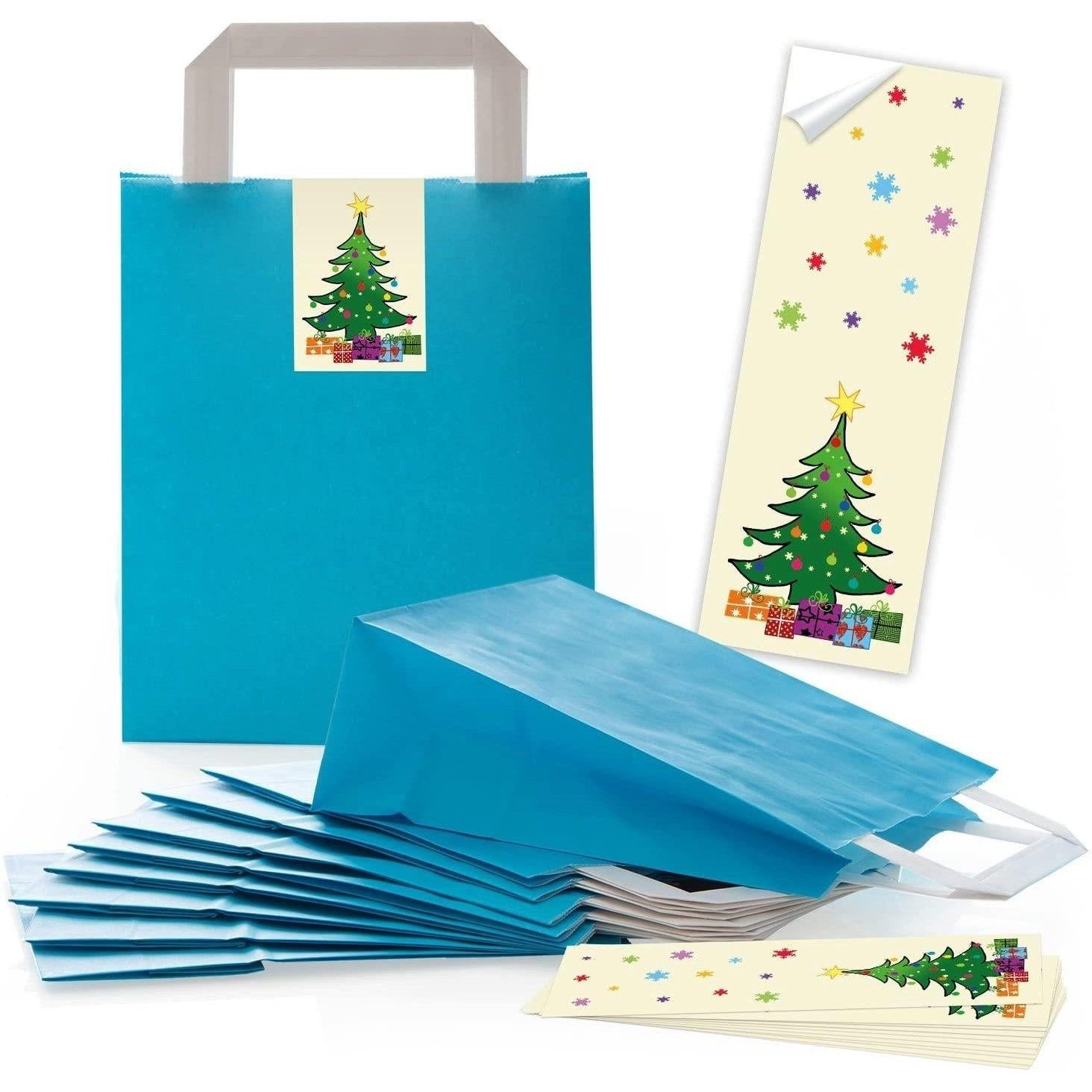 Logbuch-Verlag Dekofigur Blaue Papiertüten 18 x 8 x 22 cm mit Boden – Gesch günstig online kaufen