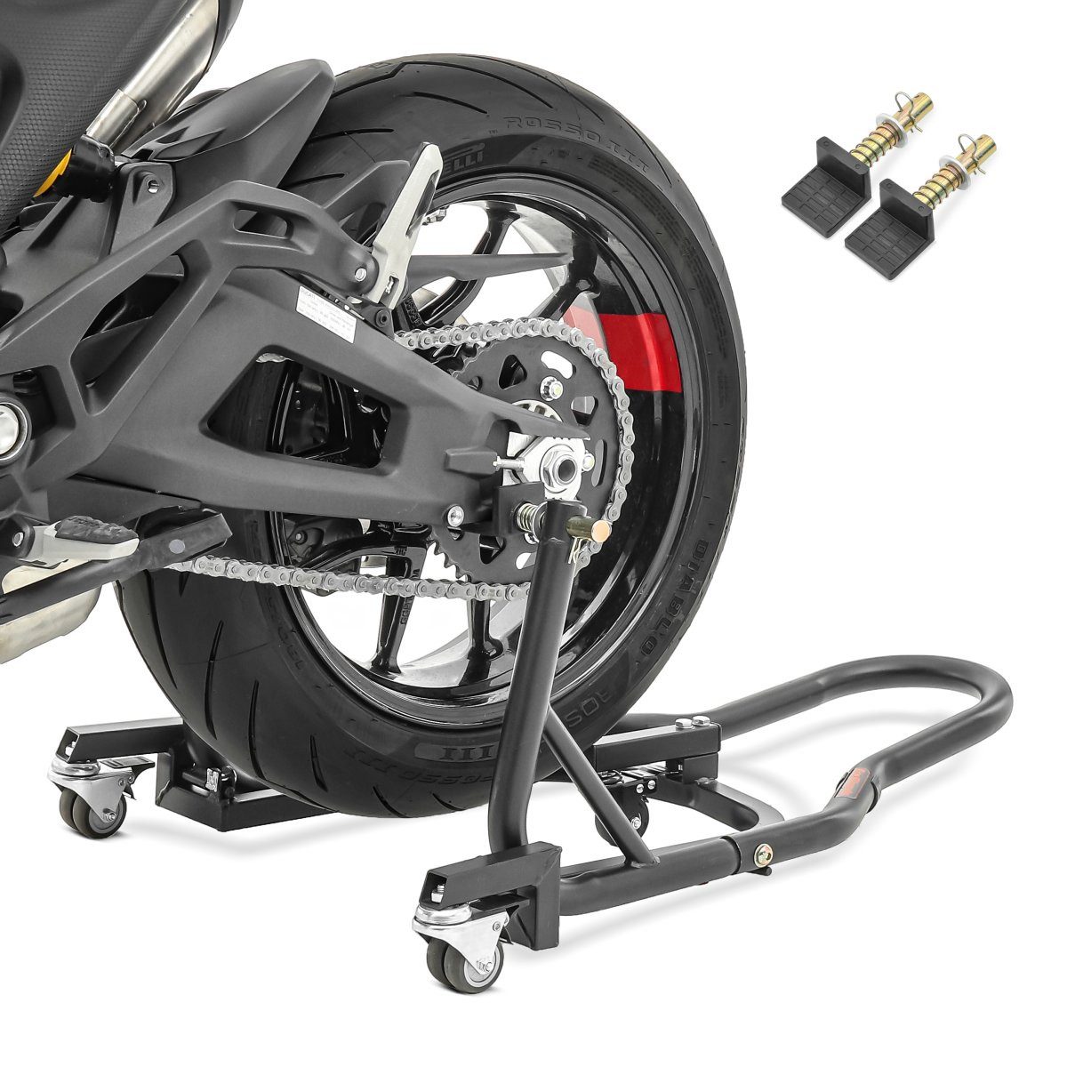 ConStands Motorradheber Mover II Universal - Motorrad Montageständer Hinten Rangierhilfe Hint