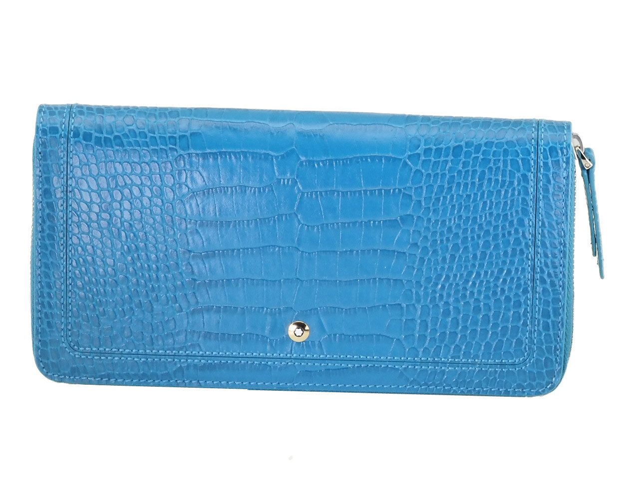 MONTBLANC Geldbörse Meisterstück MB 109604 Leder Karten Brieftasche Münzfach, Münzfach mit Reissverschluss