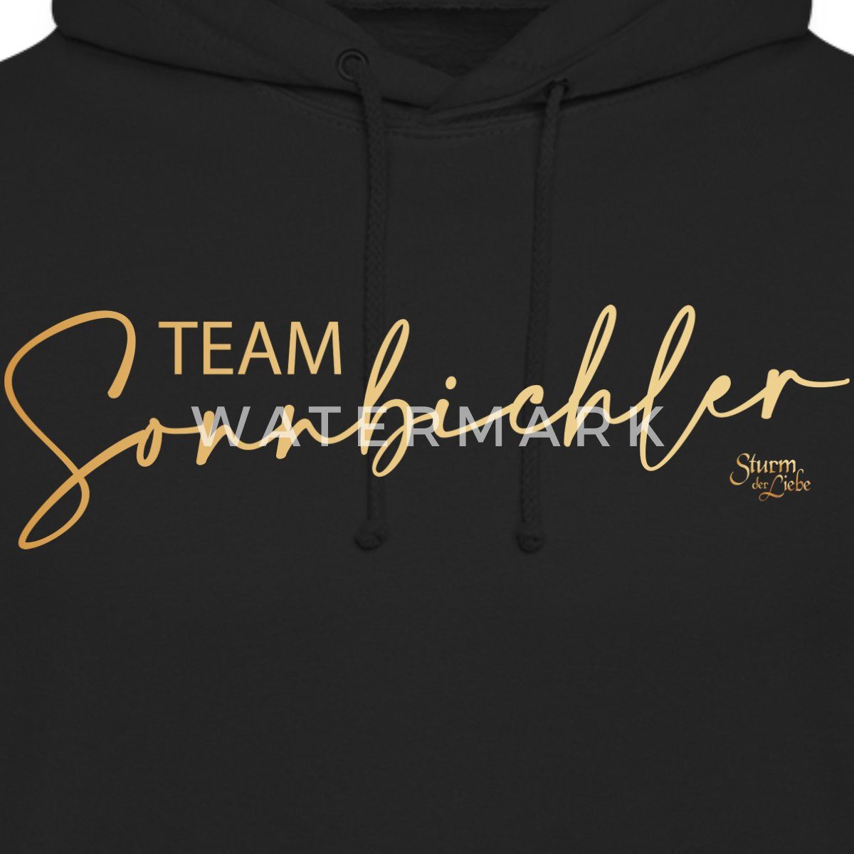 Spreadshirt Hoodie Sturm Der Liebe Team Sonnbichler Hand Lettering Unisex Hoodie (1-tlg)