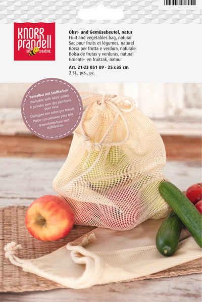 Knorr Prandell Kalender zum Selbstbasteln Obst- und Gemüsebeutel, 2 Stück