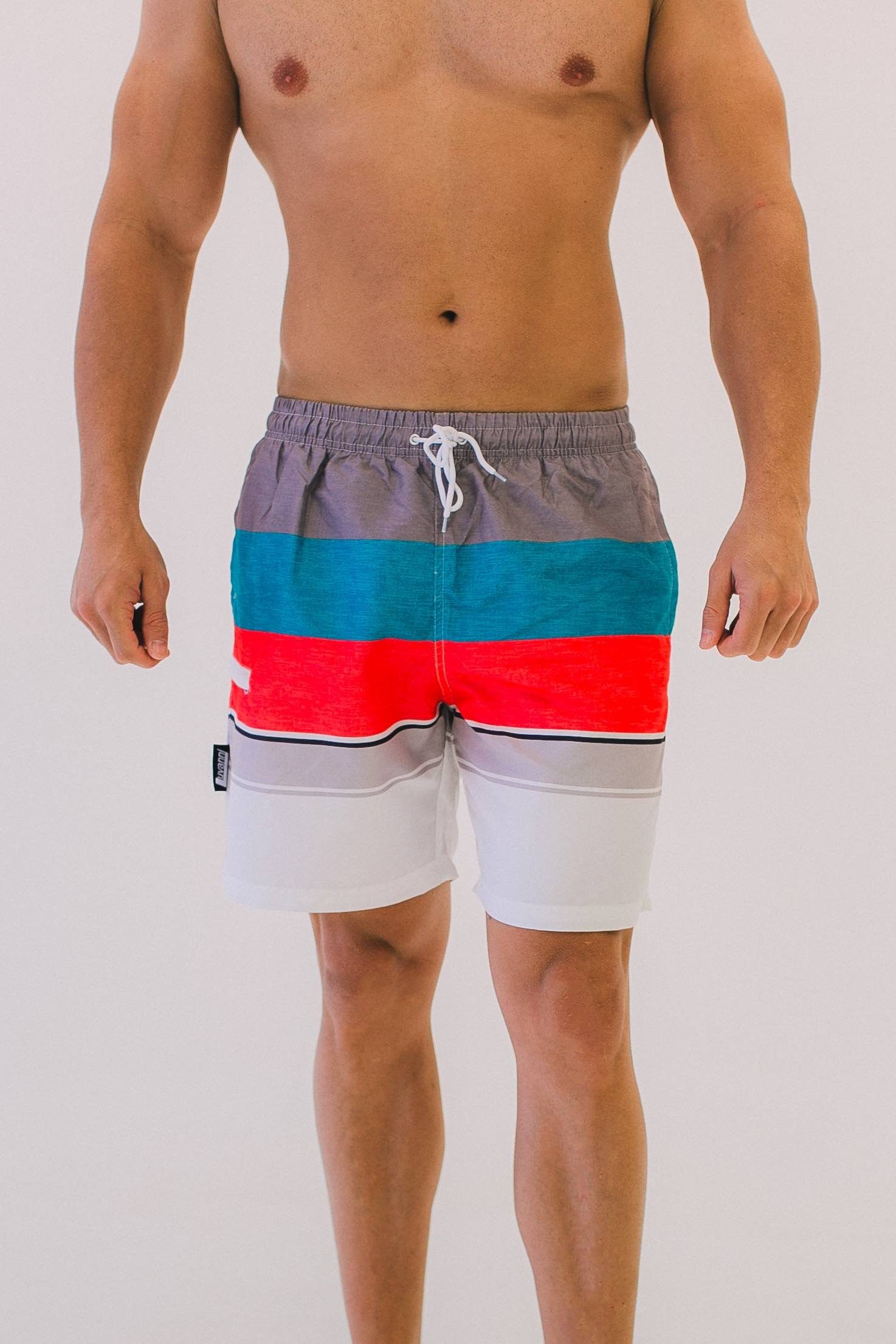Luvanni Badehose Badehose Herren Schnelltrocknende Beachshorts Badeshorts mit Kordelzug Boardshorts Schwimmhose – Bild 5 von 5